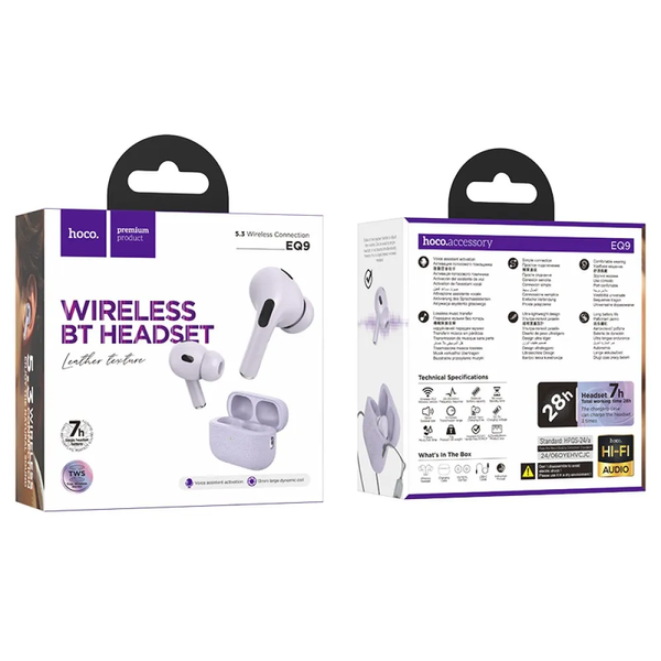 Бездротові навушники HOCO EQ9 Duke Purple 86639