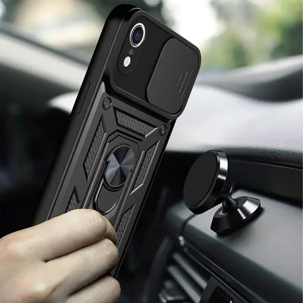 Протиударний чохол Camsh Serg Ring для Iphone XR Black 87413