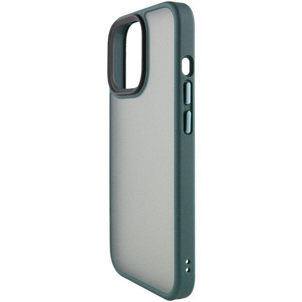 Чохол Metal Buttons для Iphone 15 Pro Зелений 81747