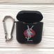 Чехол Matte Protective с карабином для Apple Airpods YSL Black 32969 3