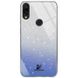 Чехол TPU+Glass с блестками Swarovski для Samsung Galaxy A10s 2019 A107 Синий 37427 2