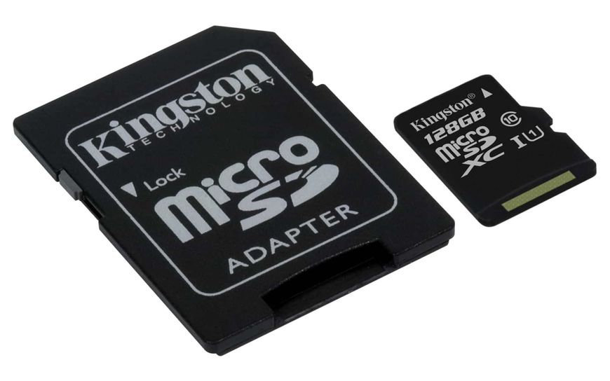 Карта памяти Kingston MicroSD 128GB Class HC-I 10 Black 37853