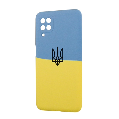 Чохол патріотичний Silicone Case для Samsung Galaxy A12 / M12 Прапор України 68782