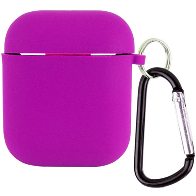 Чехол Silicone Case для Apple Airpods 1/2 Фиолетовый / Grape 66972