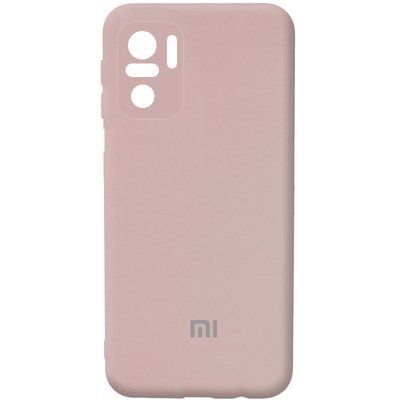 Чехол Silicone Cover Camera для Xiaomi Redmi Note 10 / Note 10s / Poco M5s Розовый / Pink Sand 54640