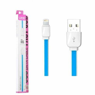 Кабель LDNIO XS-07 USB - Lightning 2.1A 1м Синій 36572