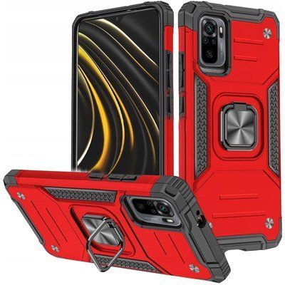 Противоударный чехол Union Magnet Ring для Xiaomi Redmi Note 10 / Note 10s / Poco M5s Красный 55503