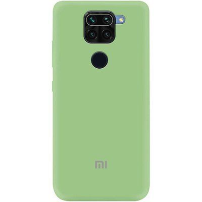 Чехол Silicone Cover A для Xiaomi Redmi Note 9 / Redmi 10X Мятный / Mint 43248