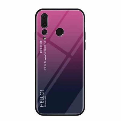 Чехол TPU+Glass Gradient HELLO для Huawei Nova 4 Rose 33289