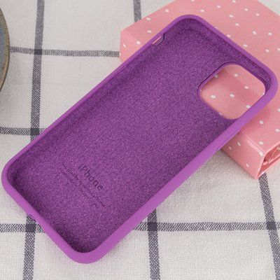 Чехол Silicone Case для Iphone 12 / 12 Pro Фиолетовый / Grape 47277