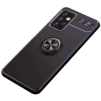 Чохол Din Color Magnet Ring для Samsung Galaxy A72 Чорний 54840