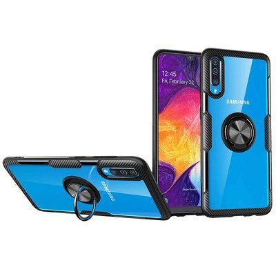Чехол Din Crystal Magnet Ring для Samsung Galaxy A50 / A30s 2019 Черный 37487