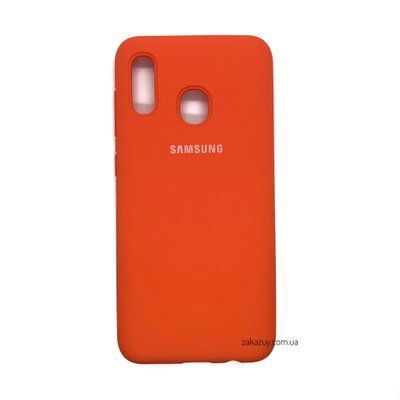 Чехол Silicone Cover для Samsung A205 / A305 Galaxy A20 / A30 Orange 34247