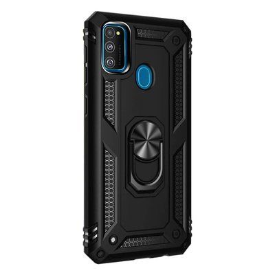 Противоударный чехол Serg Magnet Ring для Samsung Galaxy M30s / M21 / M31 Черный 39069