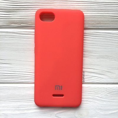 Чехол Silicone Case для Xiaomi Redmi 6А Кораловый 32784