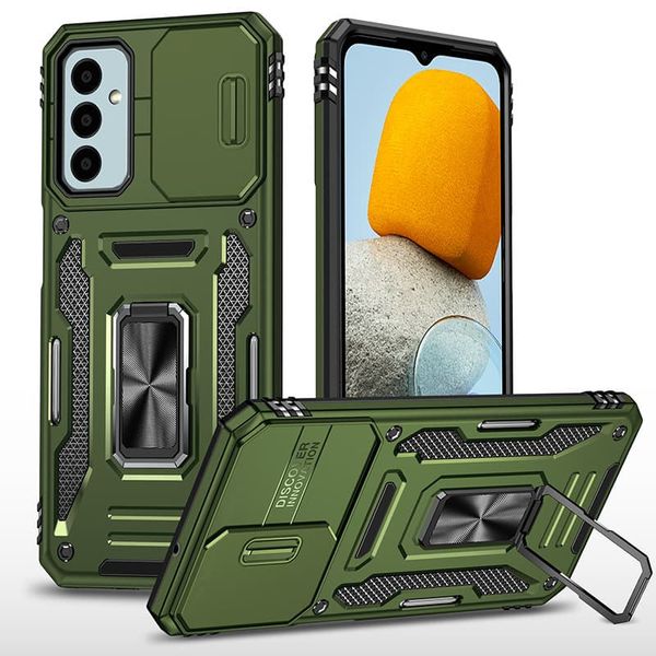 Протиударний чохол Camsh Army Ring Samsung Galaxy A15 Оливковий / Army Green