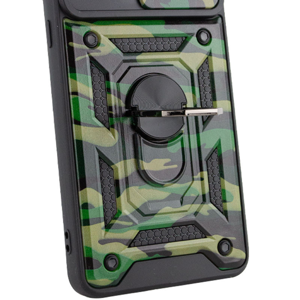 Противоударный чехол Camsh Serg Ring Camo для Samsung Galaxy A04s Зеленый / Army Green 66420