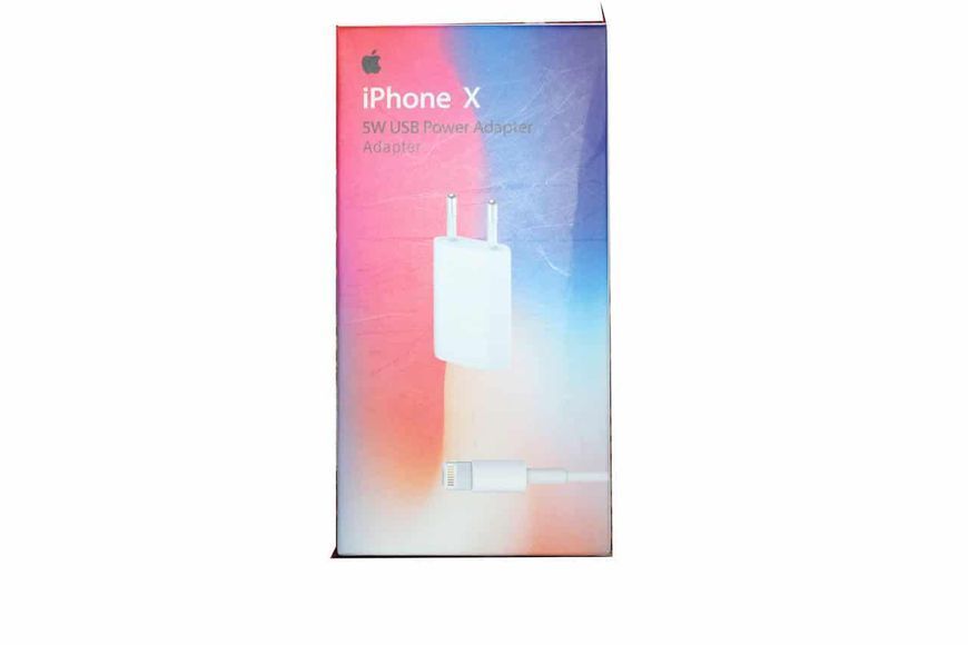 Мережевий зарядний пристрій Apple quality А+ кабель Lightning 1USB 1A White 36744