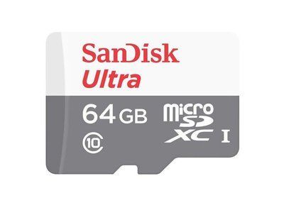 Карта пам'яті SanDisk MicroSD 64GB Class HC-I 10 Black / White 37855