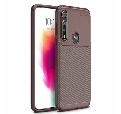 Чохол Kaisy Сarbon для Motorola Moto G8 Plus Brown 56616