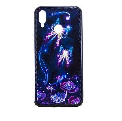 Чохол Night Case для Samsung Galaxy A7 2018 A750 Метелики і квіти 41441