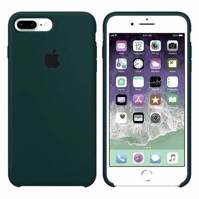 Чехол Silicone Case для Iphone 7 Plus / 8 Plus Dark Green 39597