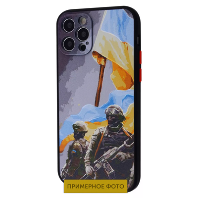 Чехол патриотический WAVE Ukraine Shadow Matte для iPhone X / XS Warriors of ligh 65312