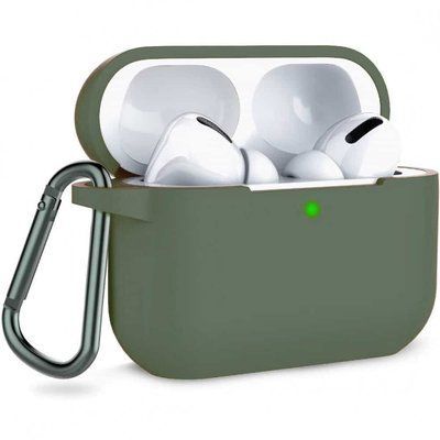 Чохол Silicone Case з карабіном для Apple Airpods Pro Pine Green 38366