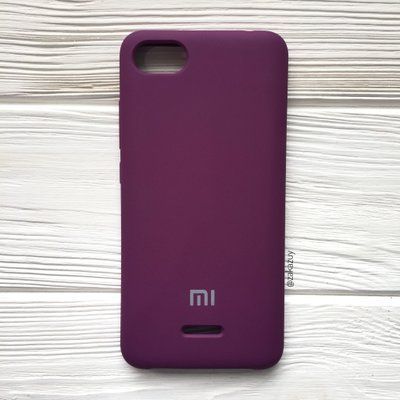 Чехол Silicone Case для Xiaomi Redmi 6А Баклажановый 32785