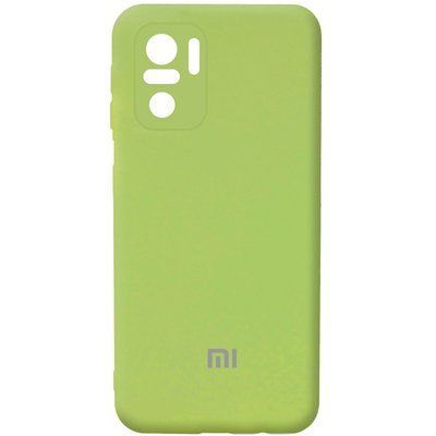 Чехол Silicone Cover Camera для Xiaomi Redmi Note 10 / Note 10s / Poco M5s Мятный / Mint 54641
