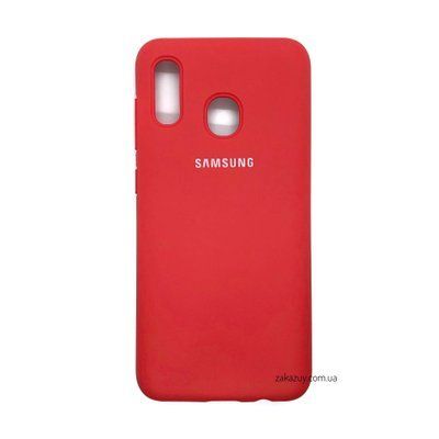 Чехол Silicone Cover для Samsung A205 / A305 Galaxy A20 / A30 Red 34248