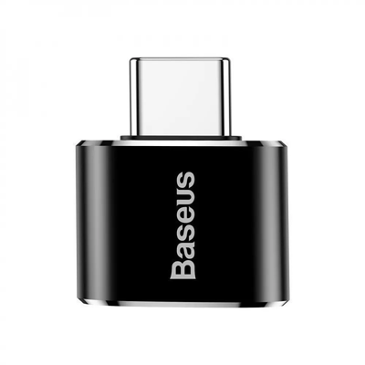 Адаптер Baseus Mini OTG USB to Type-C 2.4A Black 84618