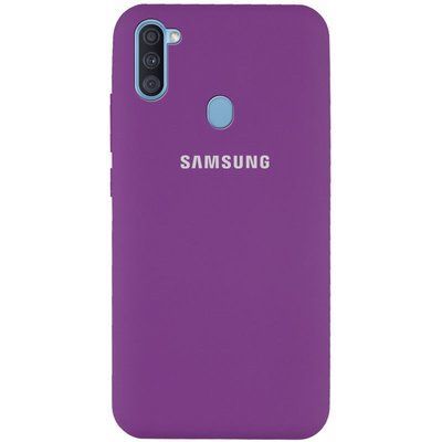 Чохол Silicone Cover для Samsung Galaxy A11 / M11 Фіолетовий / Grape 42287
