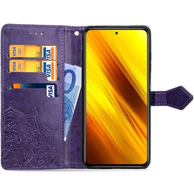 Чехол-книжка Art Case для Xiaomi Redmi Note 10 Фиолетовый 53654