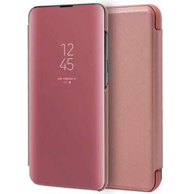 Чехол-книжка Clear View StanDing для Samsung Galaxy S20 Розовый / Rose Gold 39196
