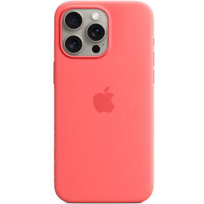 Чохол Silicone case Magsafe для Iphone 15 Pro Guava 83255