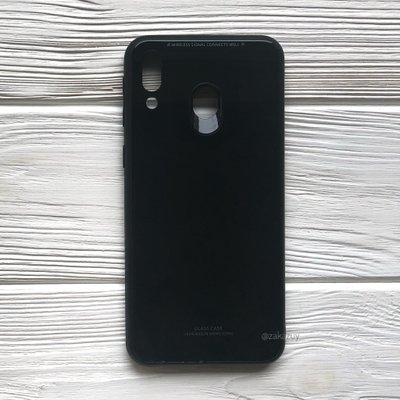 Чохол TPU+Glass Gradient Aurora для Samsung M20 Чорний / Black 33552