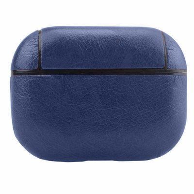 Чохол Leather series з карабіном для Apple Airpods Pro Синій 55351