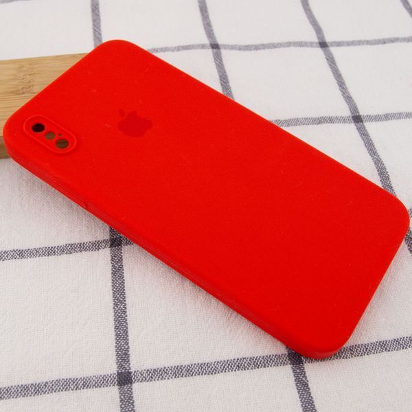 Чохол Silicone Case Square для Iphone X / XS Червоний / Red 53333