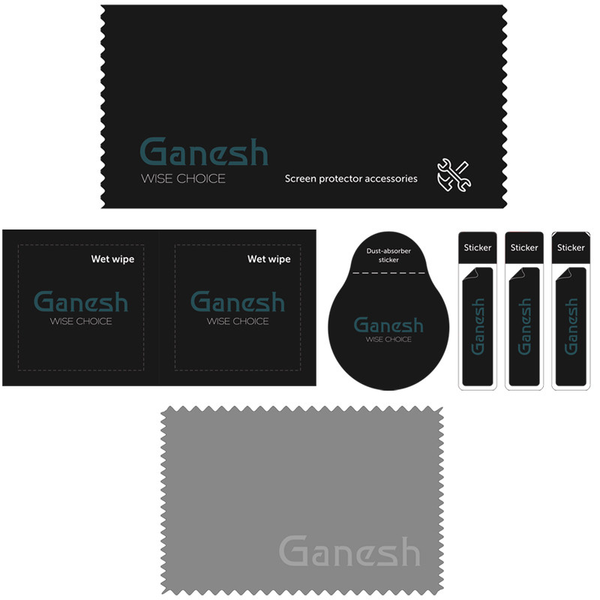 Защитное стекло 9H Ganesh Full для Iphone 14 Pro Black 65516