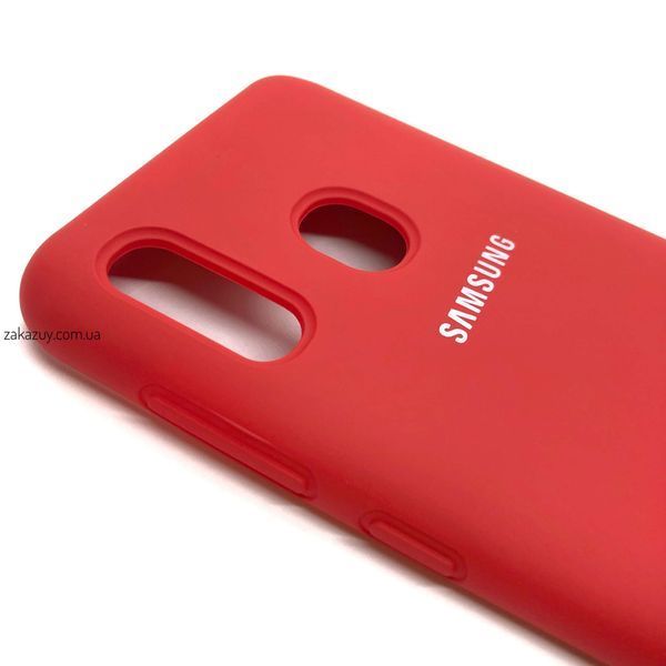 Чехол Silicone Cover для Samsung A205 / A305 Galaxy A20 / A30 Red 34248