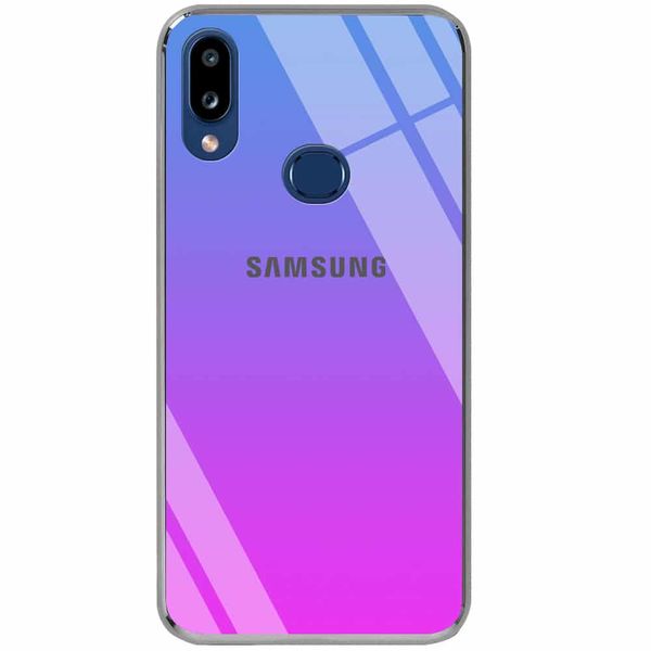 Чохол TPU+Glass Gradient Rainbow для Samsung Galaxy A10s 2019 A107 Синій 36627