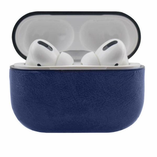 Чохол Leather series з карабіном для Apple Airpods Pro Синій 55351