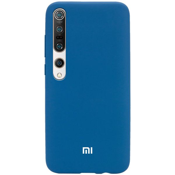 Чехол Silicone Cover для Xiaomi Mi 10 / Mi 10 Pro Синий / Cobalt 41500