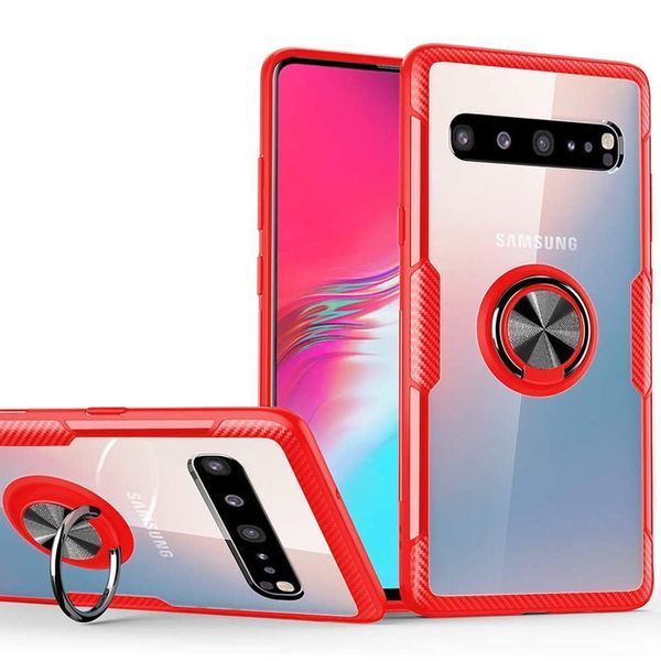 Чехол Din Crystal Magnet Ring для Samsung Galaxy S10 G973 Красный 55250