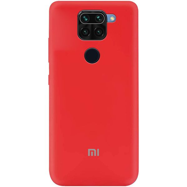 Чехол Silicone Cover A для Xiaomi Redmi Note 9 / Redmi 10X Красный / Red 43249