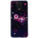 Чохол TPU+Glass Fantasy для Xiaomi Redmi Note 9s / Note 9 Pro Пухирці і квіти 50913