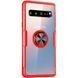 Чехол Din Crystal Magnet Ring для Samsung Galaxy S10 G973 Красный 55250 1