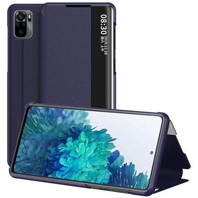 Чехол-книжка Smart View для Xiaomi Redmi Note 10 / Note 10s / Poco M5s Синий 54540
