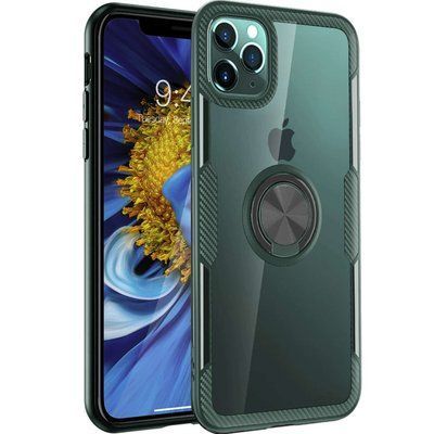 Чохол Din Crystal Magnet Ring для Iphone 11 Pro Темно-зелений 38180